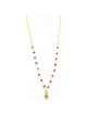Petite Hamsa with Goldtone Beaded Necklace | Jewelry | Judaica