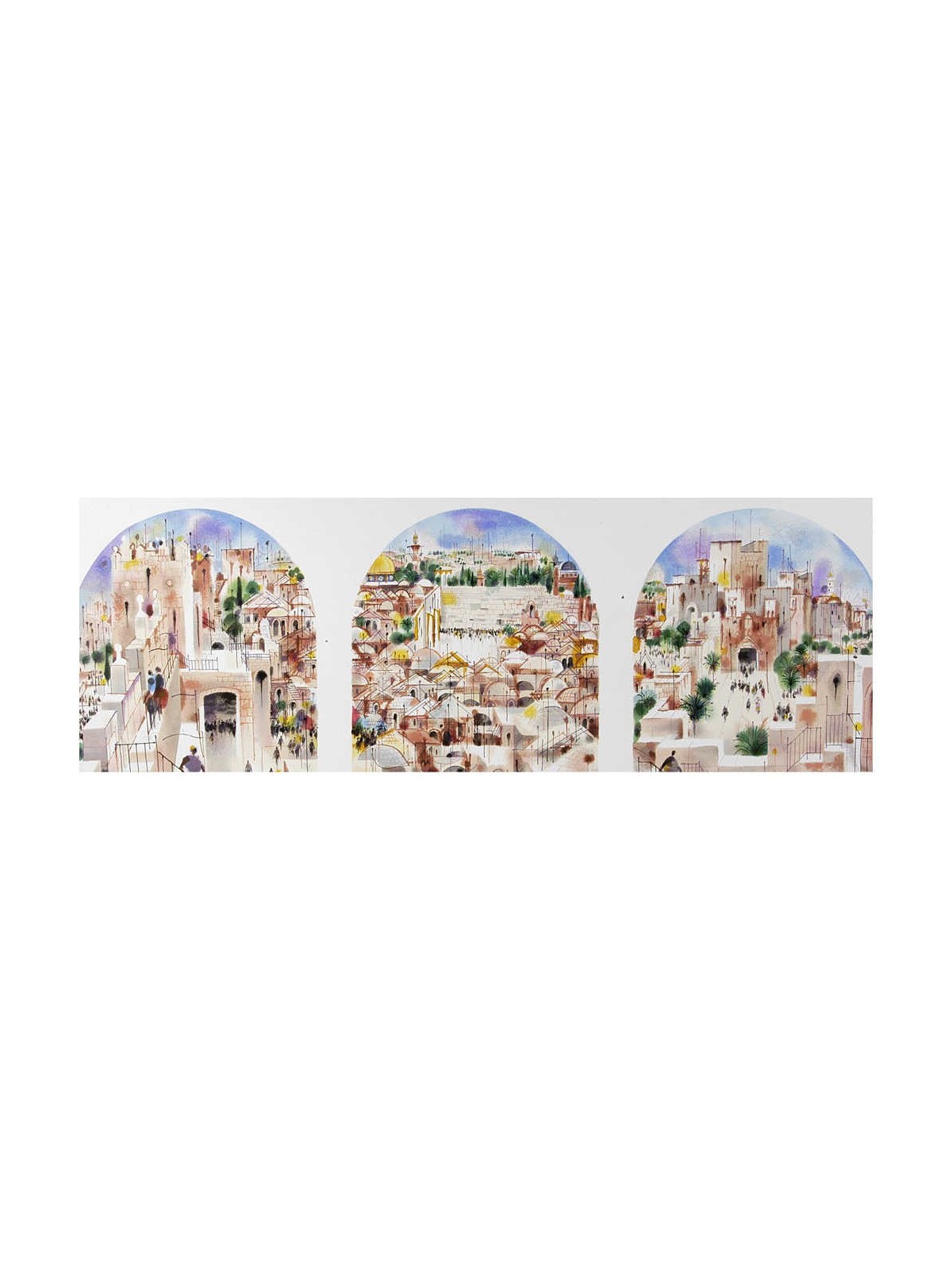 Jerusalem Tryptich | Art | Judaica