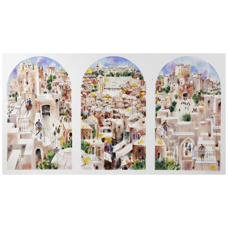 Jerusalem Tryptich | Art | Judaica
