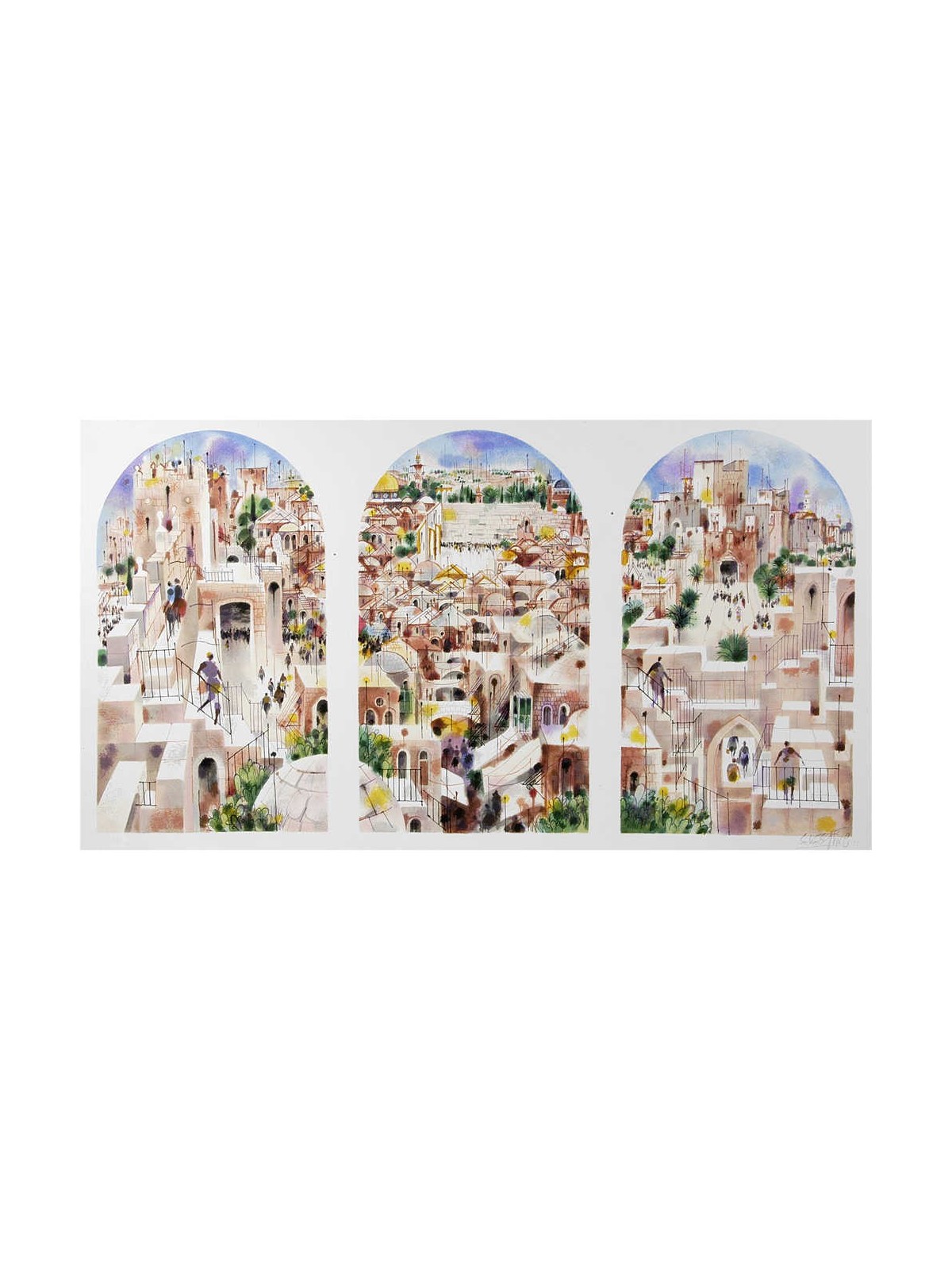Jerusalem Tryptich | Art | Judaica