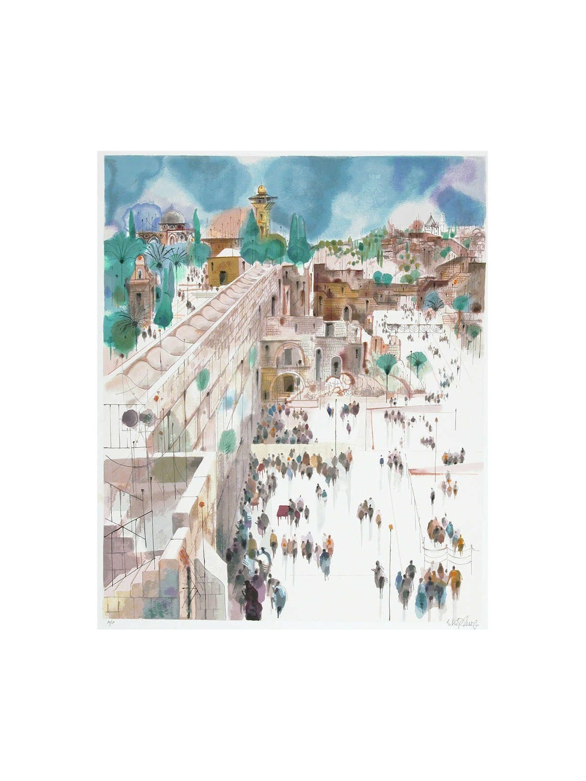 View to Mt. Zion | Art | Judaica