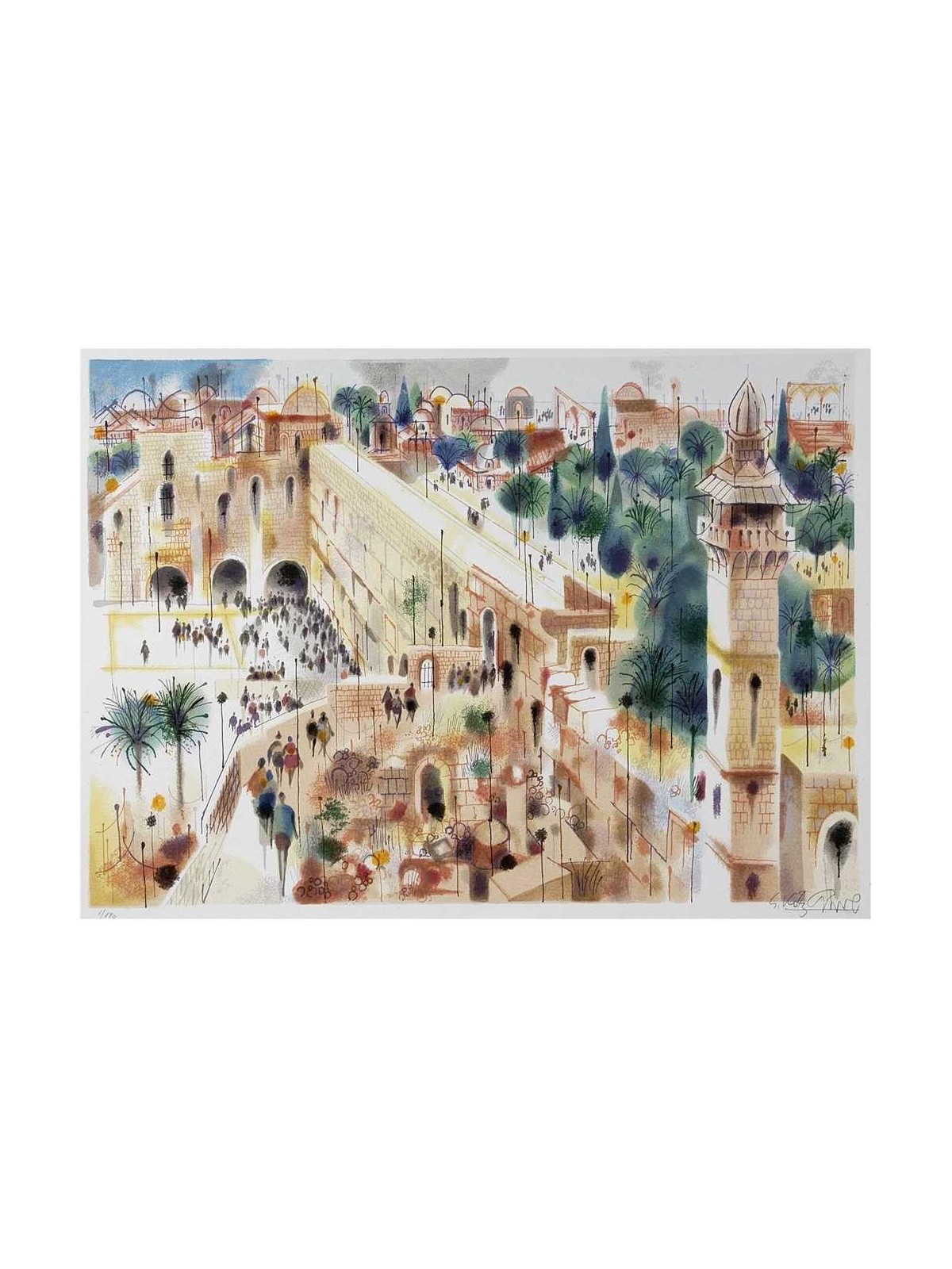 Jerusalem-The Wall | Art | Judaica