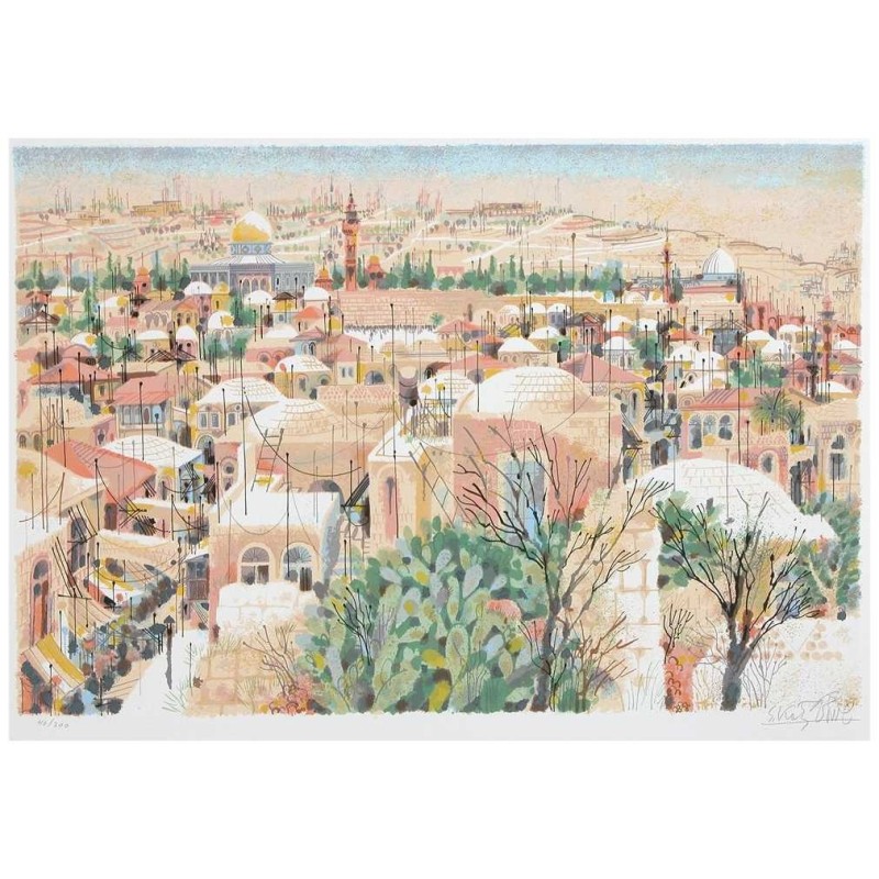 Jerusalem - View from the Wall | Art | Judaica