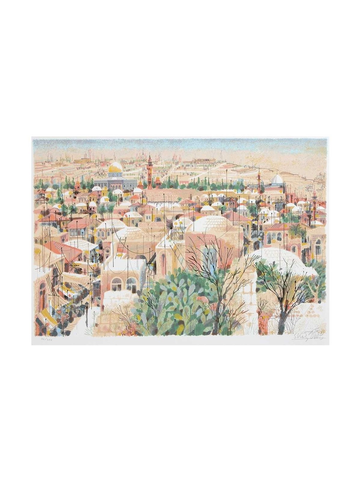 Jerusalem - View from the Wall | Art | Judaica