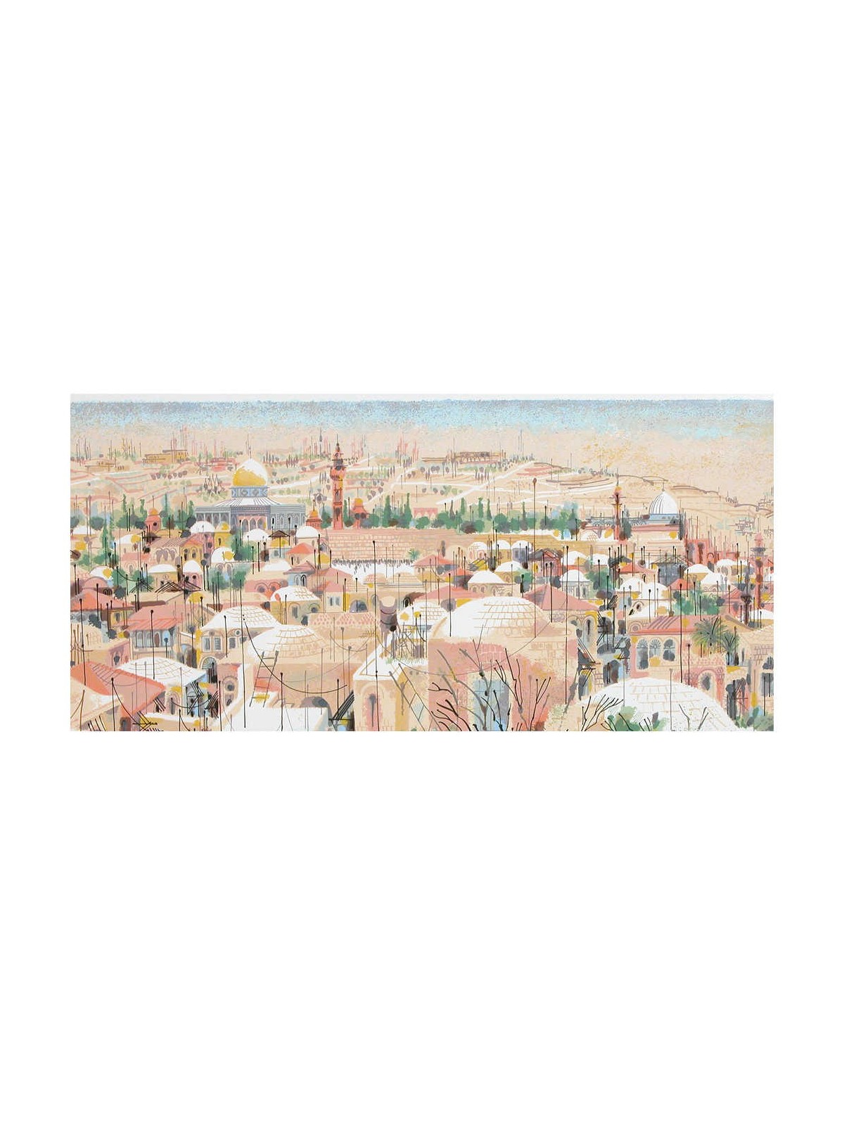Jerusalem - View from the Wall | Art | Judaica