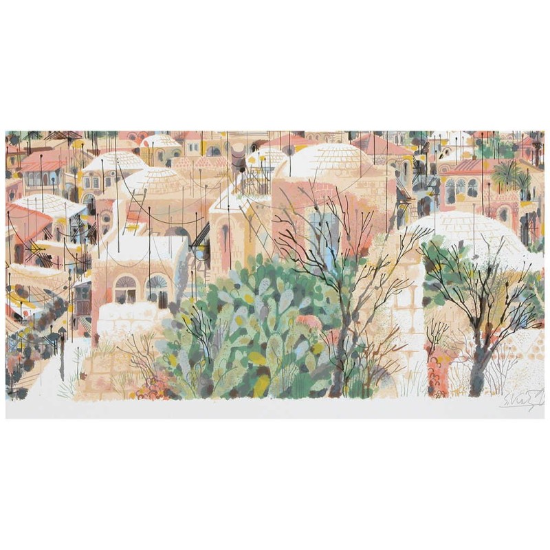 Jerusalem - View from the Wall | Art | Judaica