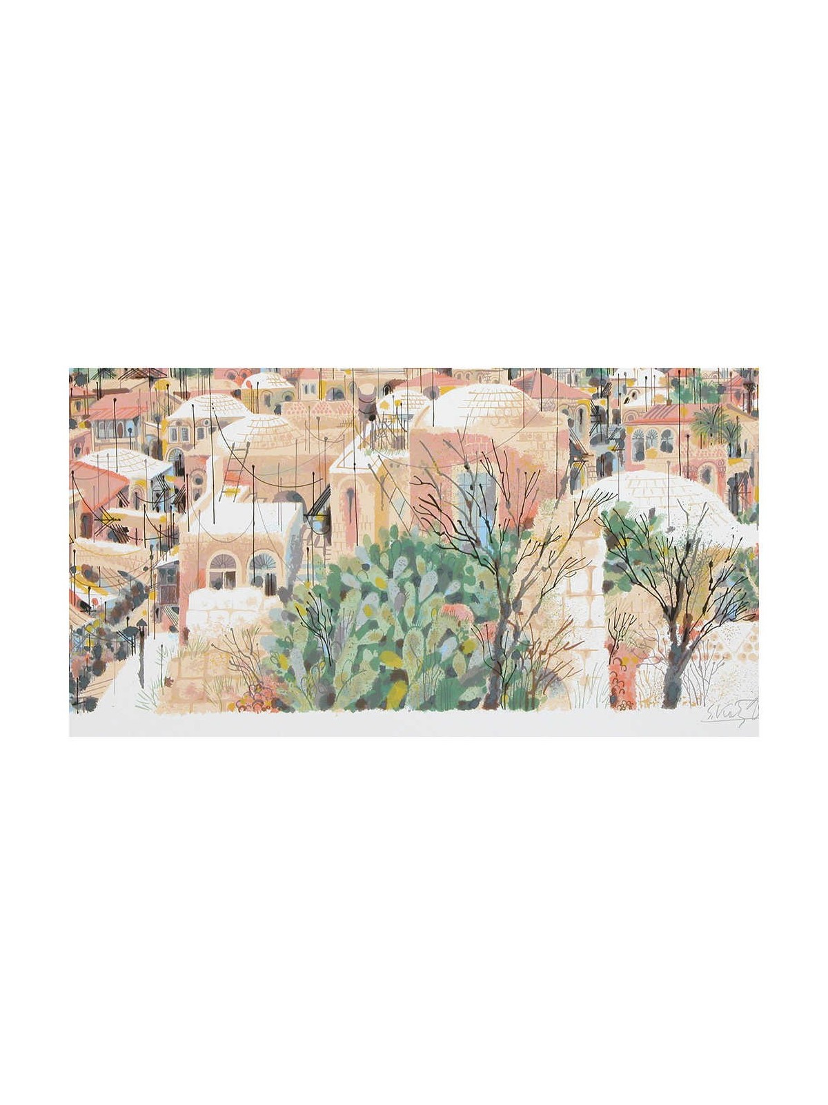 Jerusalem - View from the Wall | Art | Judaica