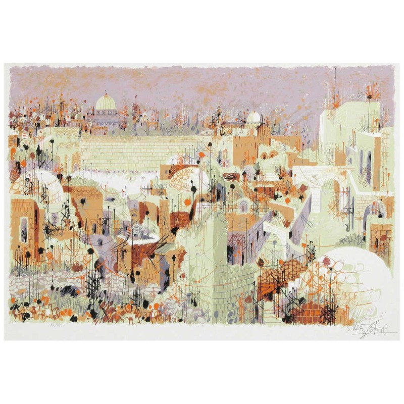 View of the Western Wall II | Art | Judaica