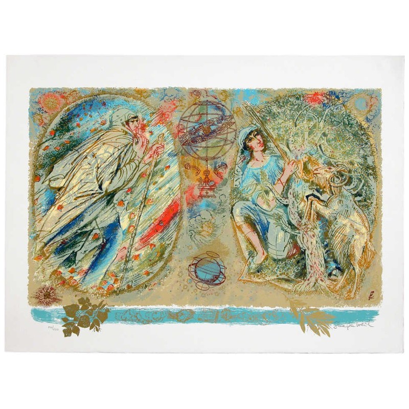 Twins III - Wayfarer and Olive | Art | Judaica