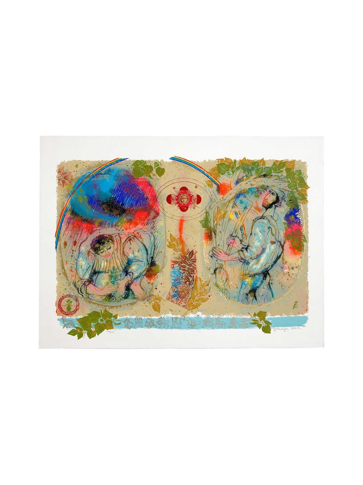 Twins I - Planter and Woodsman | Art | Judaica