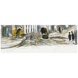 Horse and Cart in Kuzmir | Art | Judaica