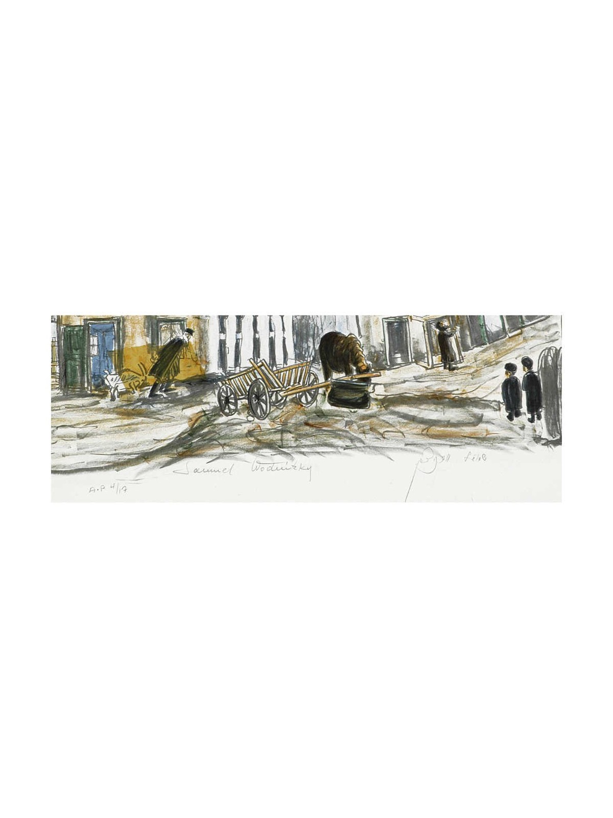 Horse and Cart in Kuzmir | Art | Judaica