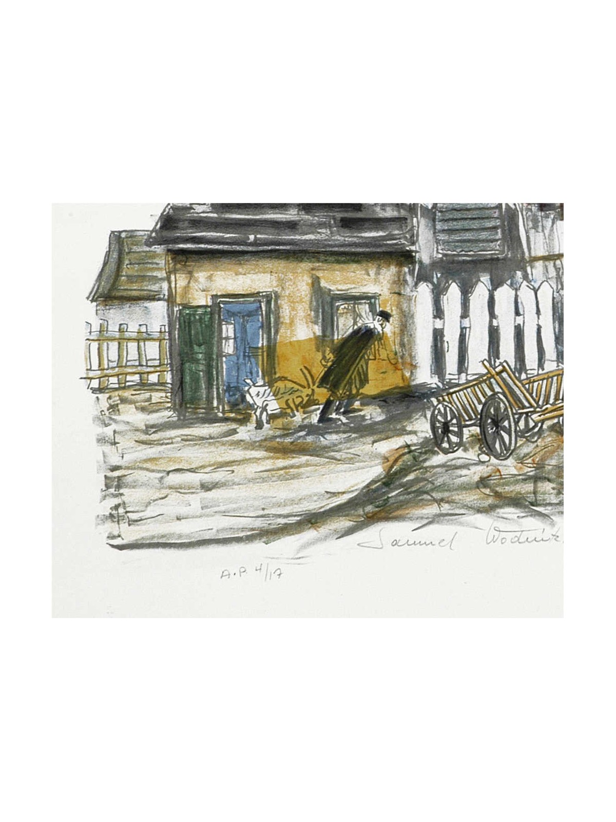 Horse and Cart in Kuzmir | Art | Judaica