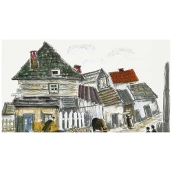 Horse and Cart in Kuzmir | Art | Judaica