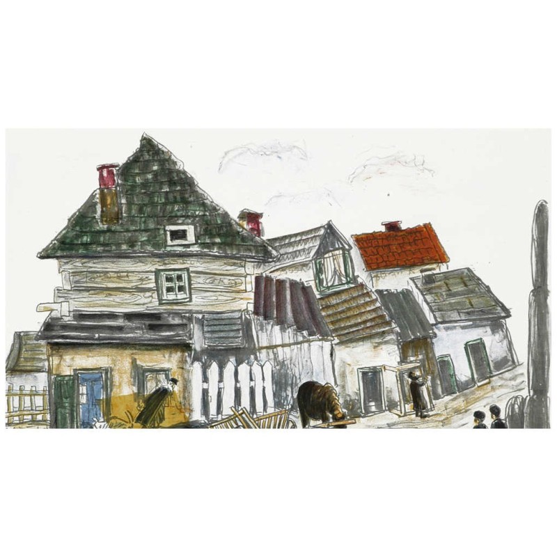 Horse and Cart in Kuzmir | Art | Judaica