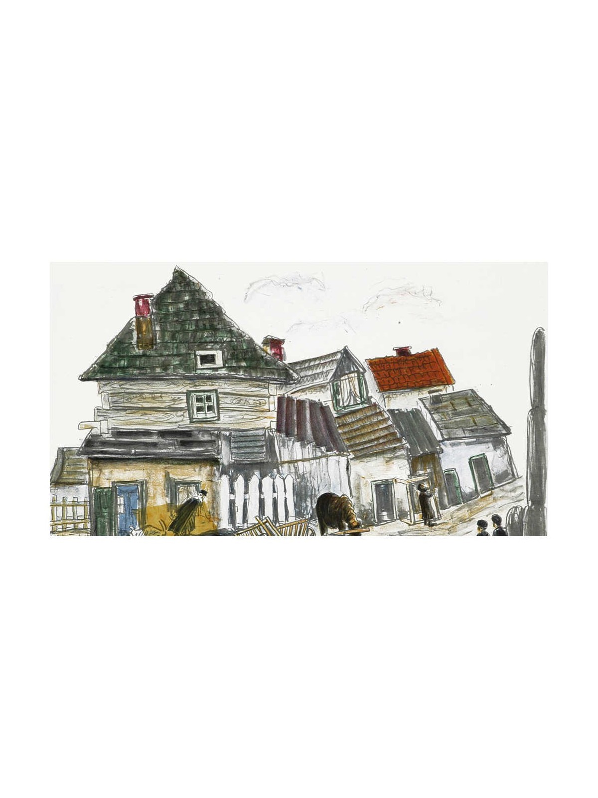 Horse and Cart in Kuzmir | Art | Judaica