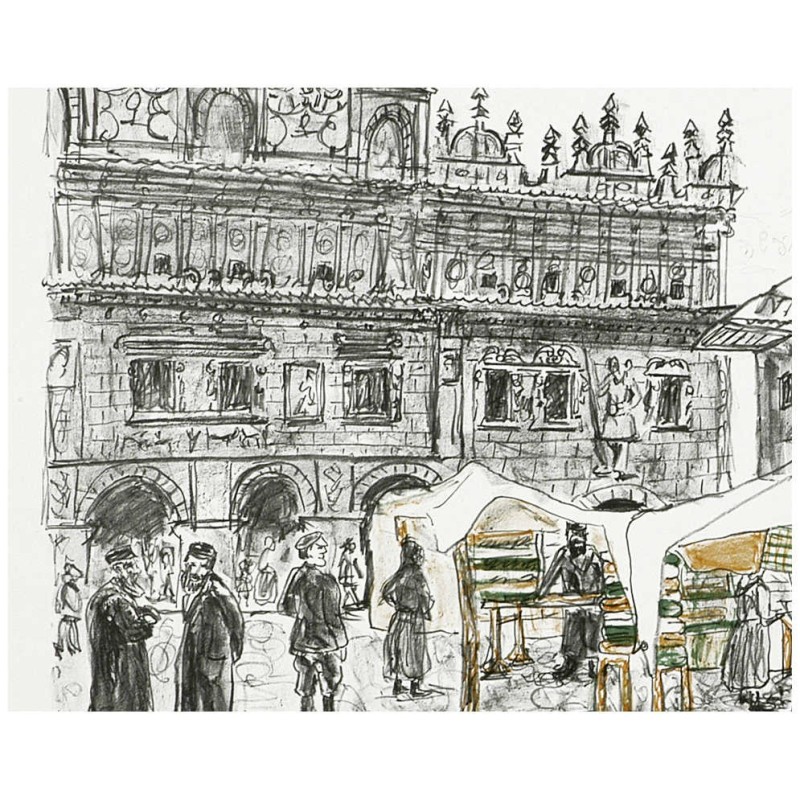 Market Place in Kuzmir | Art | Judaica