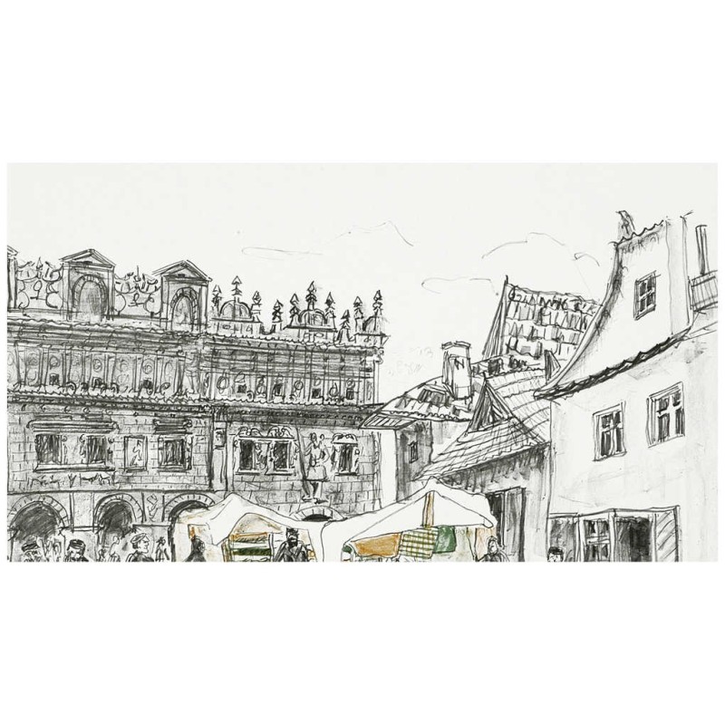 Market Place in Kuzmir | Art | Judaica