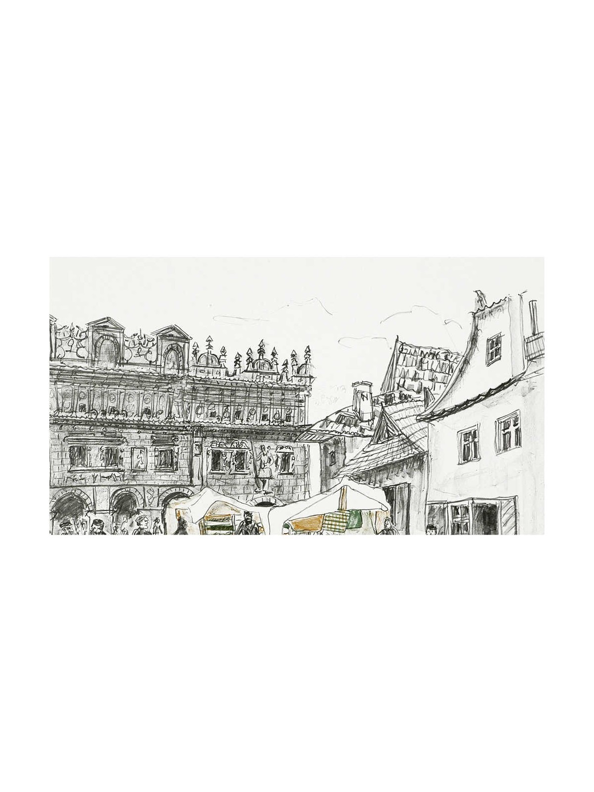 Market Place in Kuzmir | Art | Judaica