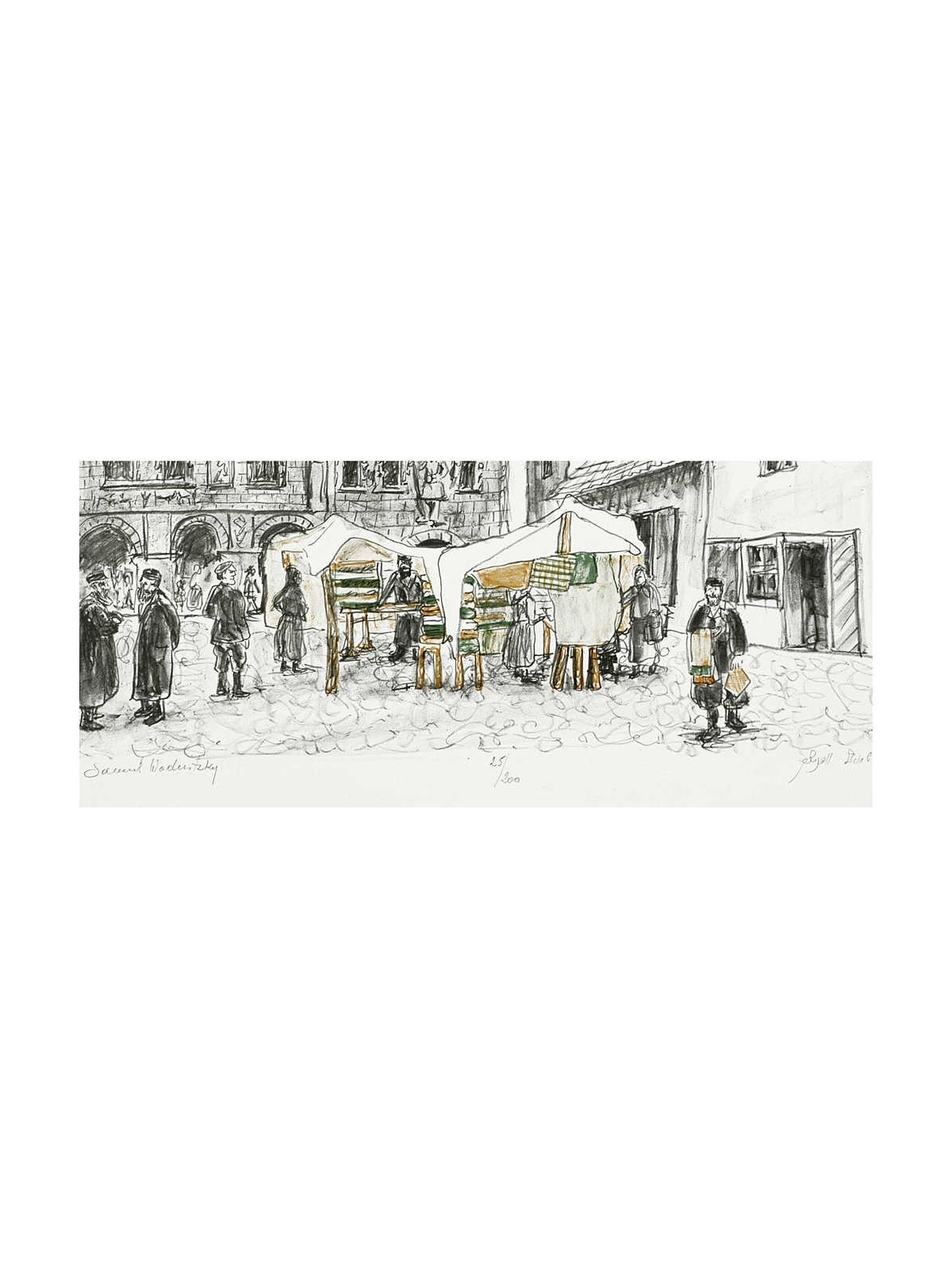 Market Place in Kuzmir | Art | Judaica