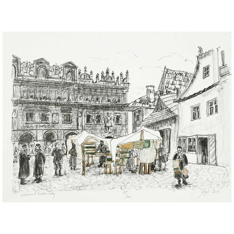 Market Place in Kuzmir | Art | Judaica