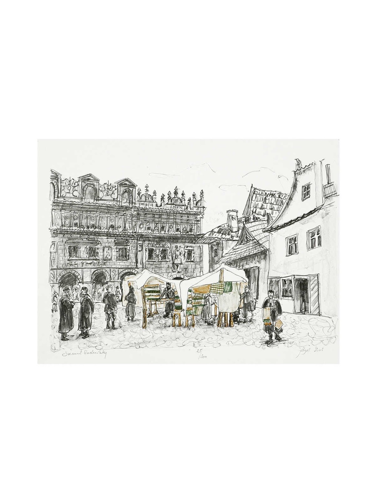 Market Place in Kuzmir | Art | Judaica