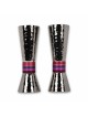 Pink Hammered Candlesticks | Candle Holders | Judaica