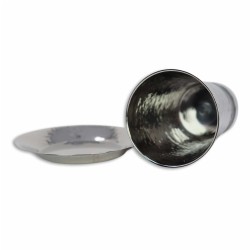 Multi Stripes Hammered Kiddush Cup | Kiddush Cups | Judaica