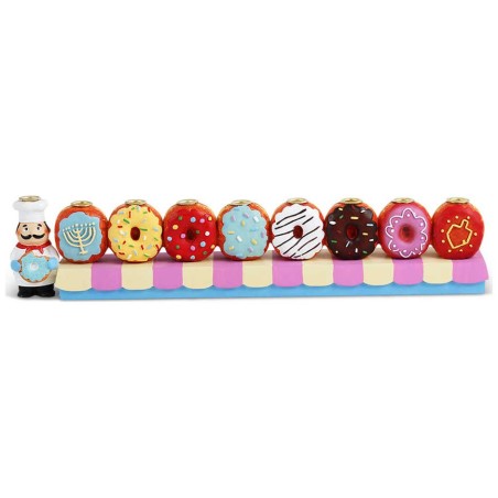 Donuts Menorah | Hanukkah | Judaica