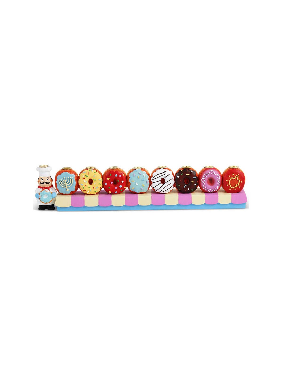 Donuts Menorah | Hanukkah | Judaica