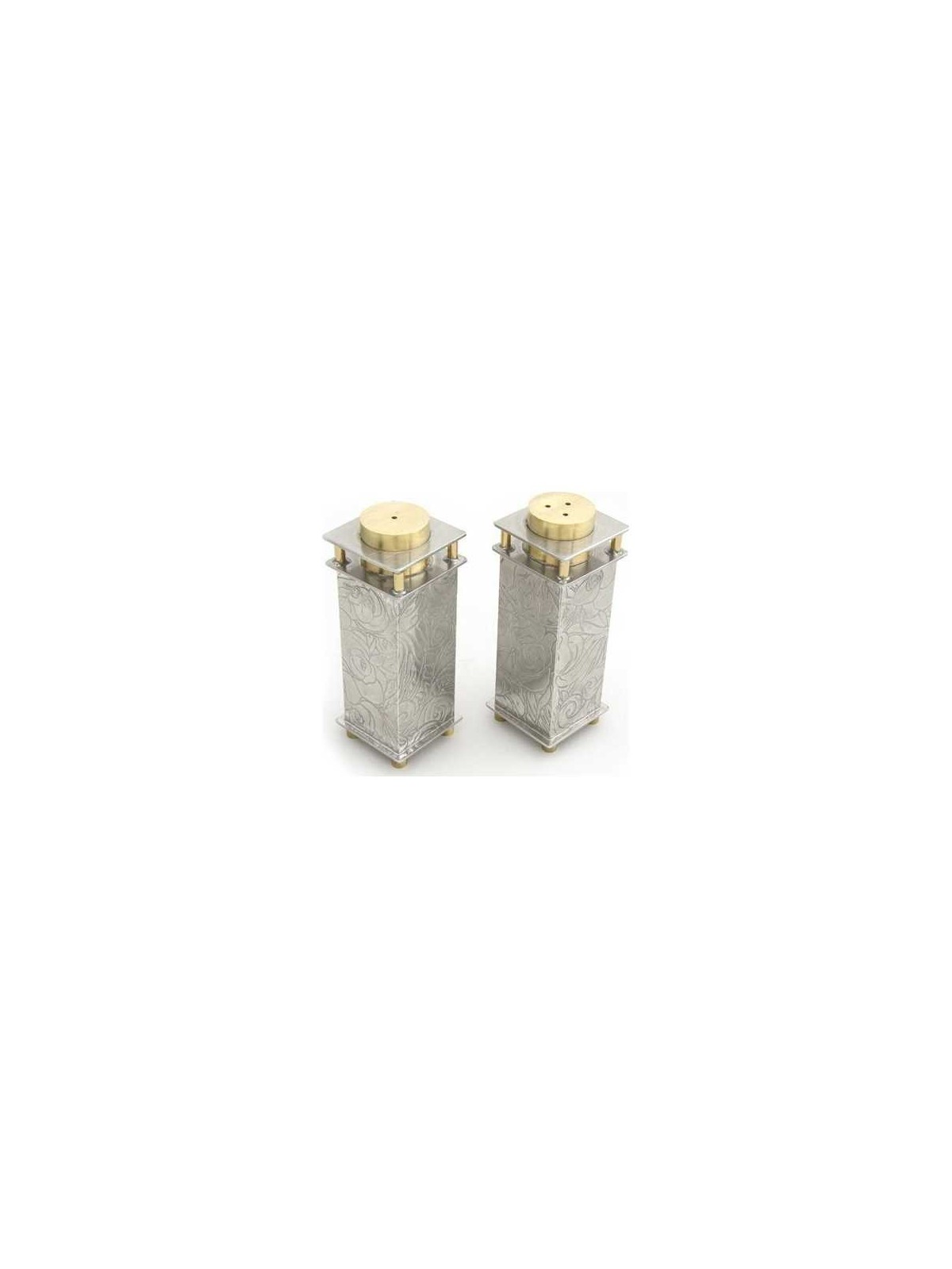 Salt and Pepper Shakers - Rose Relief | Home Goods | Judaica