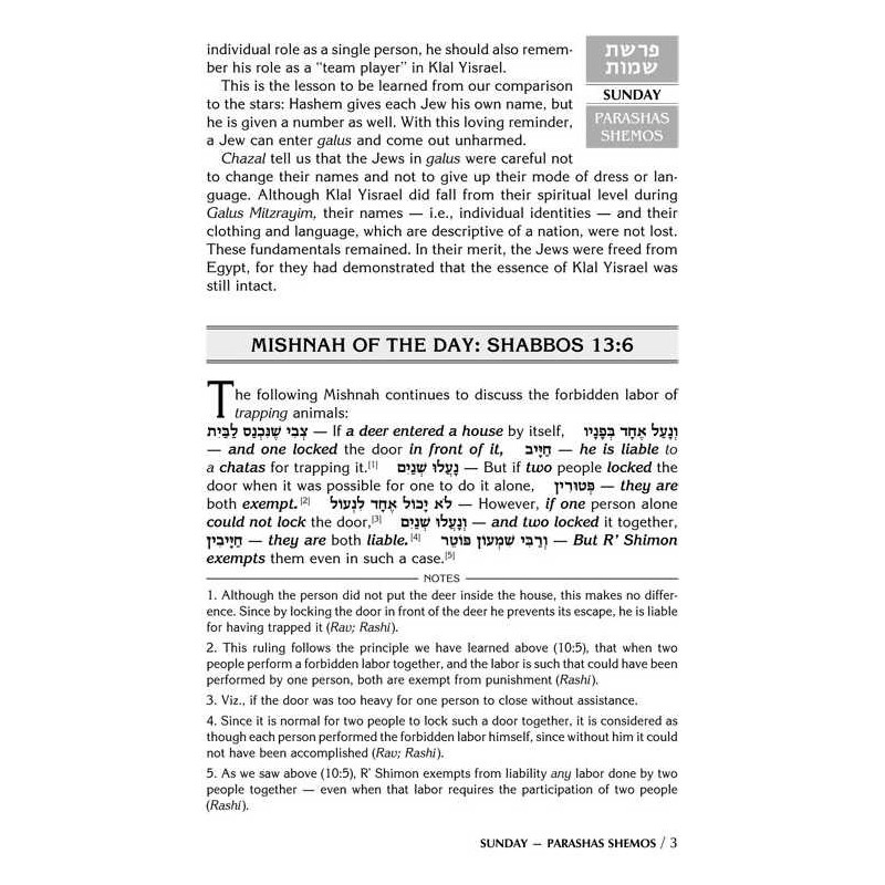 A Daily Dose of Torah Series 1 Vol 04: Weeks of Sh | Books | Judaica