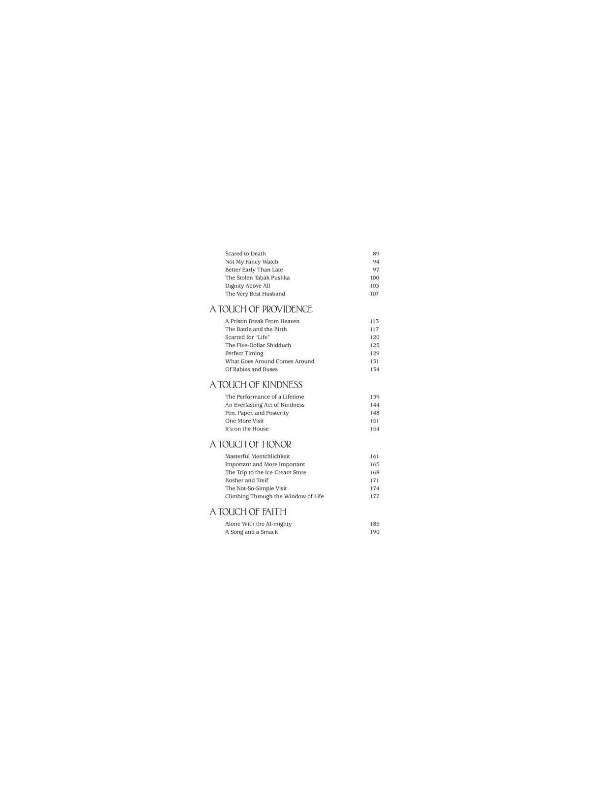 A Touch of Inspiration - Hardcover | Books | Judaica