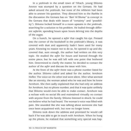 A Touch of Warmth - Paperback | Books | Judaica