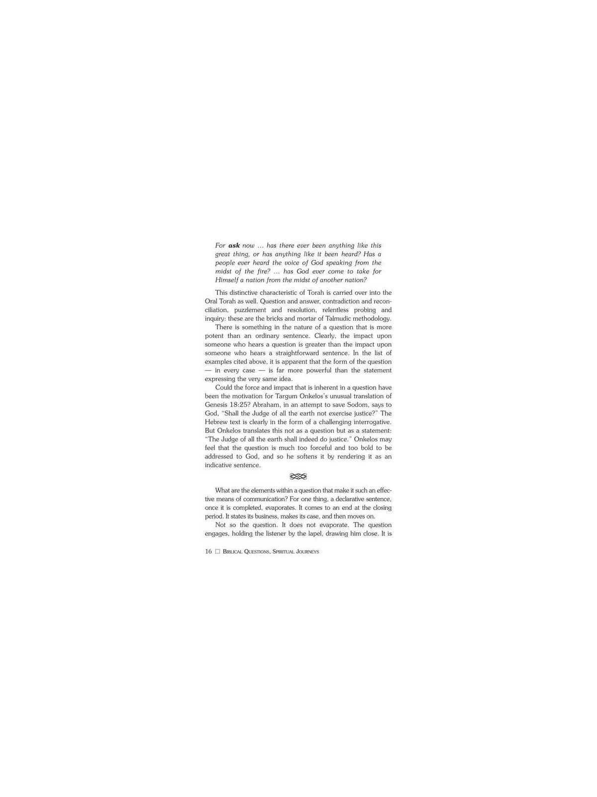 Biblical Questions, Spiritual Journeys - Paperback | Books | Judaica