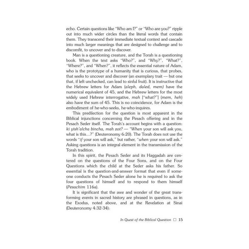 Biblical Questions, Spiritual Journeys - Paperback | Books | Judaica