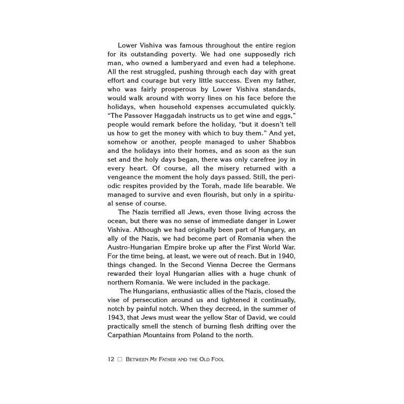 Between My Father and the Old Fool - Paperback | Books | Judaica