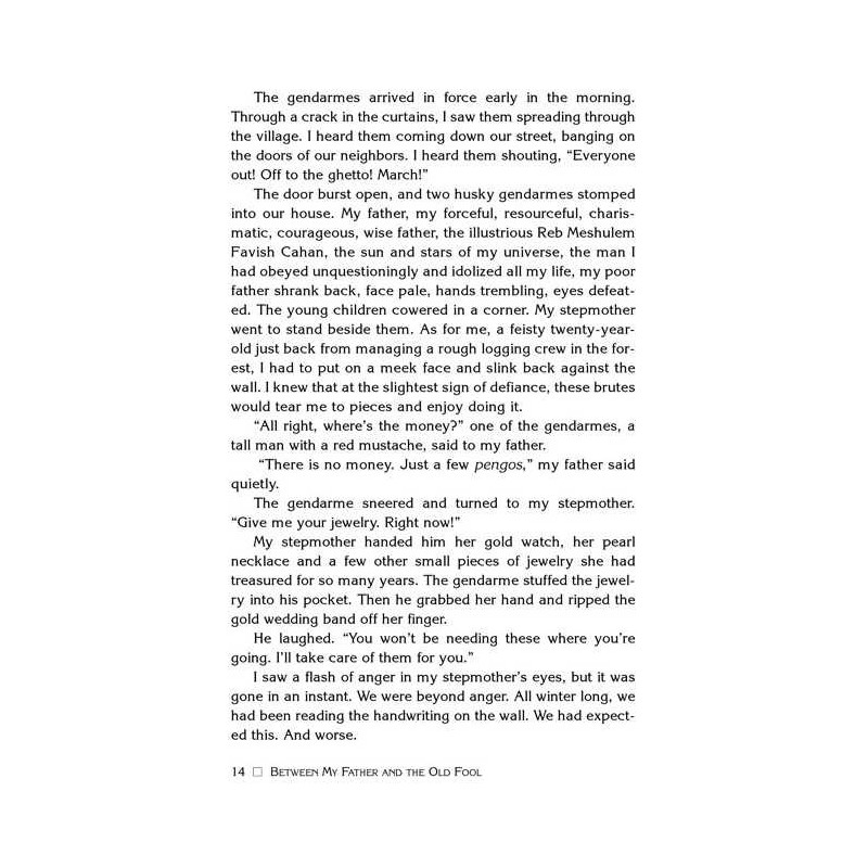 Between My Father and the Old Fool - Paperback | Books | Judaica