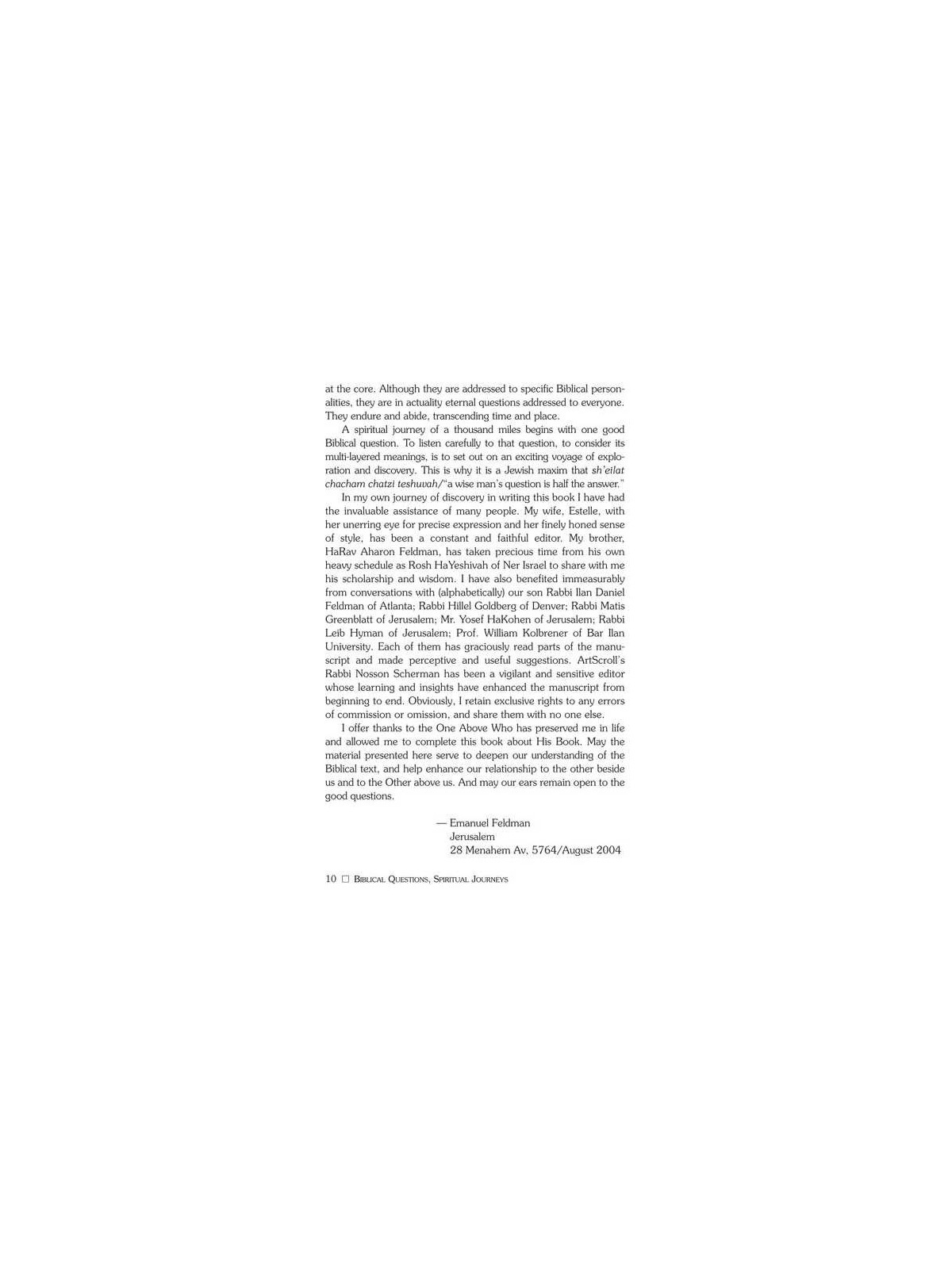 Biblical Questions, Spiritual Journeys - Hardcover | Books | Judaica