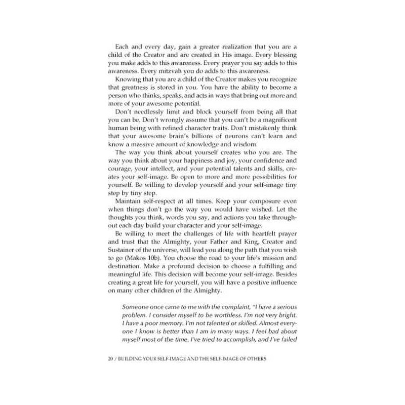 Building Your Self-Image - Hardcover | Books | Judaica