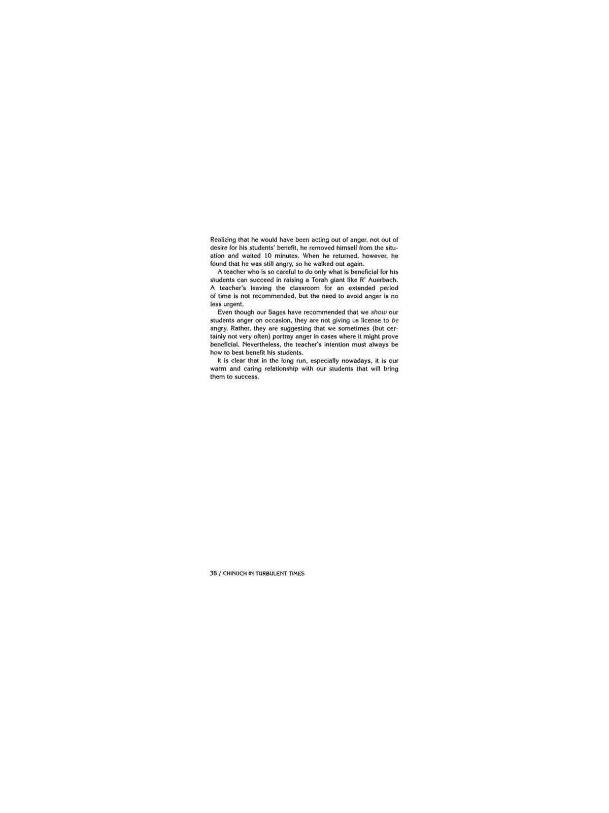 Chinuch in Turbulent Times - Hardcover | Books | Judaica