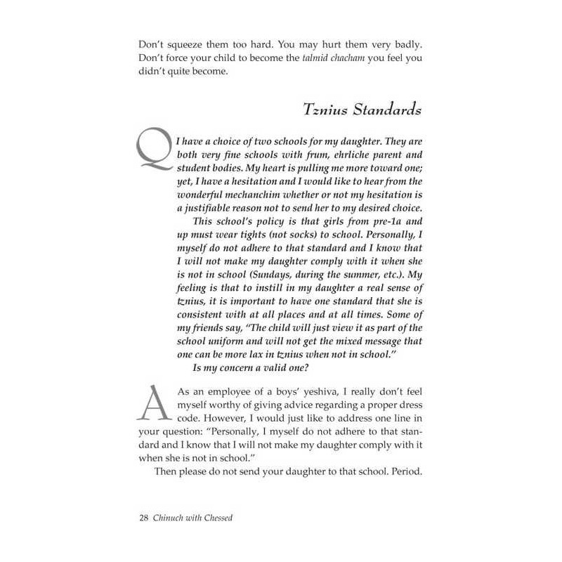 Chinuch With Chessed | Books | Judaica