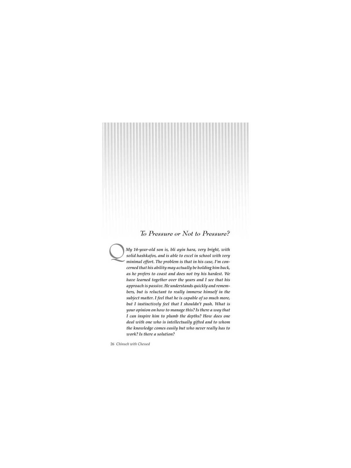 Chinuch With Chessed | Books | Judaica