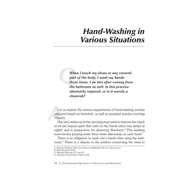 Contemporary Questions in Halachah & Hashkafa | Books | Judaica