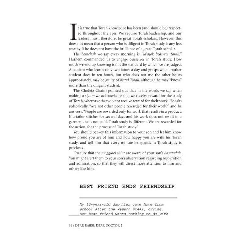 Dear Rabbi Dear Doctor - Volume 2 - Hardcover | Books | Judaica