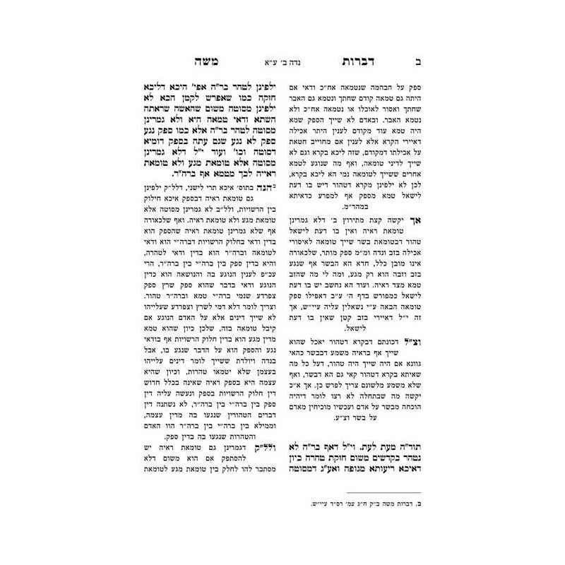Dibros Moshe Niddah | Books | Judaica