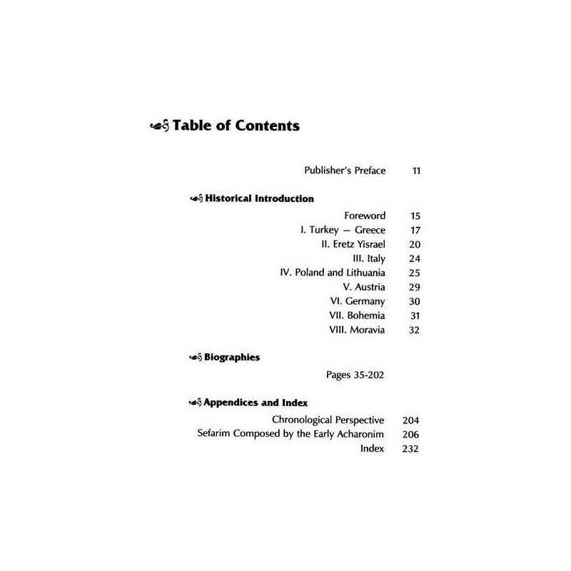 The Early Acharonim - Hardcover | Books | Judaica