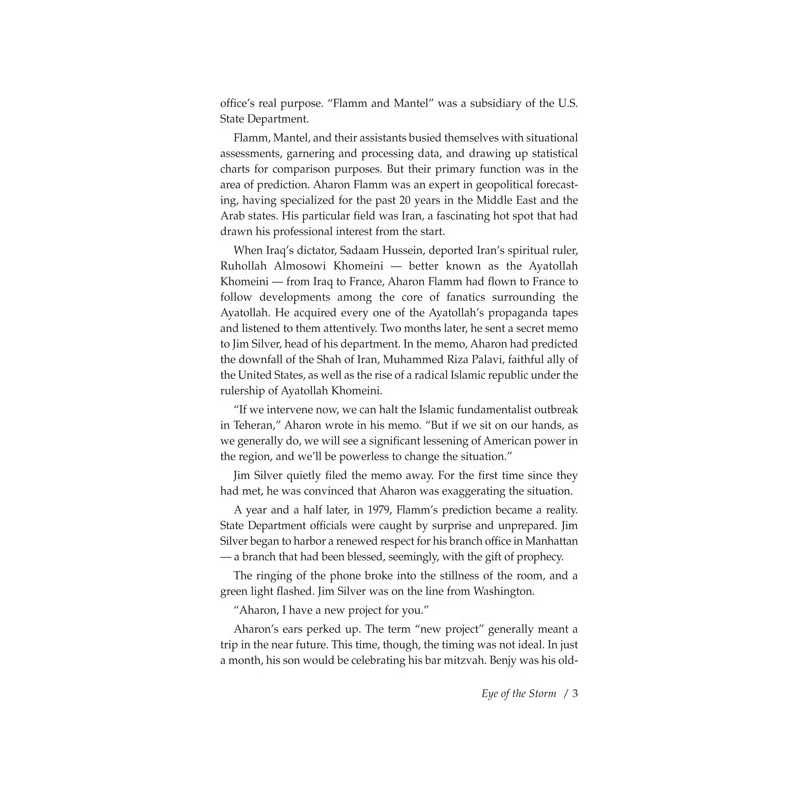 Eye Of The Storm [Shaar Press] Hardcover | Books | Judaica