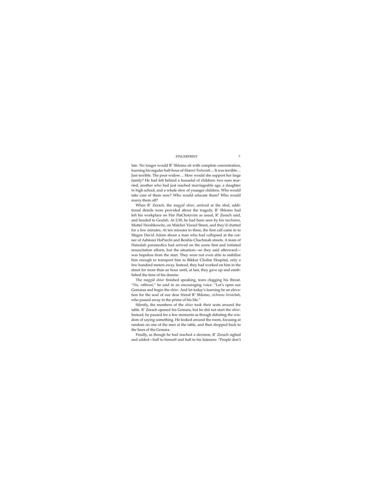 Fingerprint | Books | Judaica