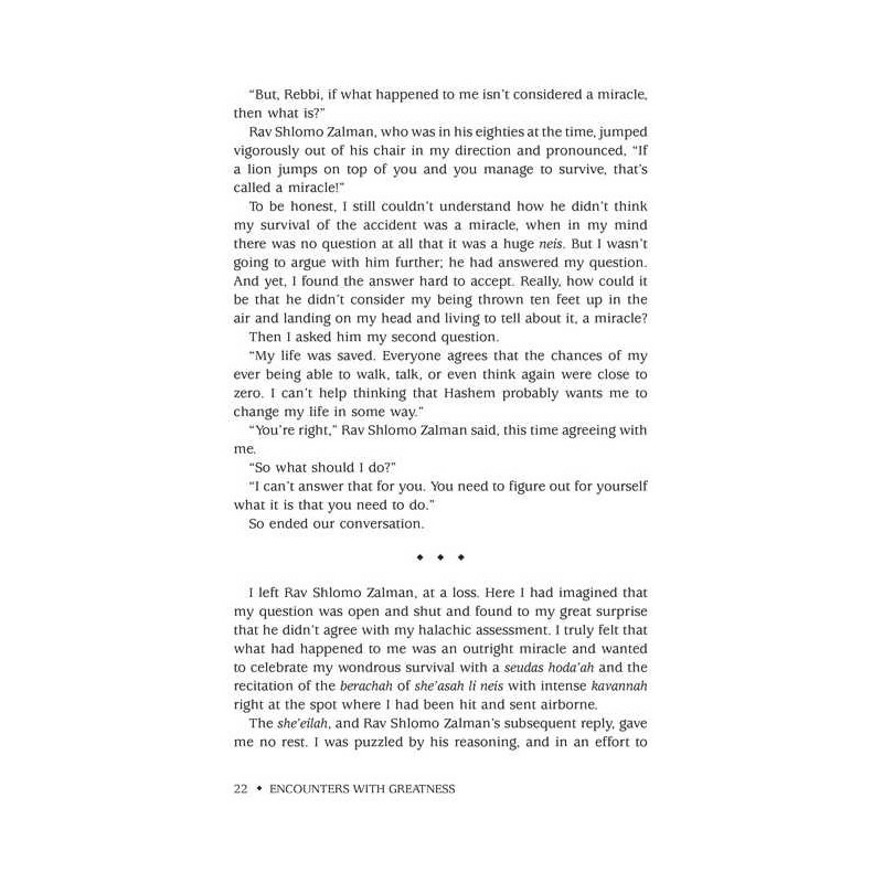 Encounters With Greatness | Books | Judaica